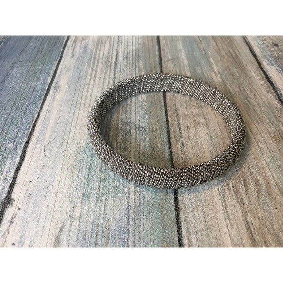 Chain wrapped Silver Bracelet - Picture 1 of 2